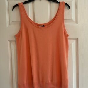 Orange two piece set-tank top and cardigan